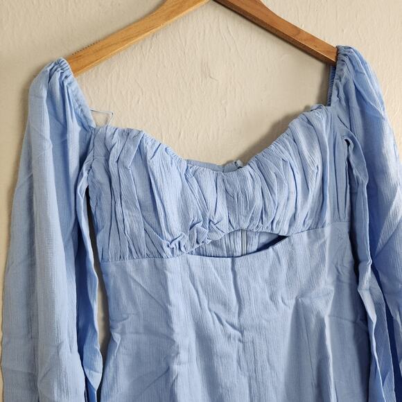 NWT Rumer The Label Camille Light Blue Cut Out Mini Dress XS - Picture 6 of 15